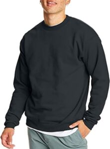 Hanes EcoSmart Fleece Cotton Blend Pullover Crewneck Sweatshirt for Men
